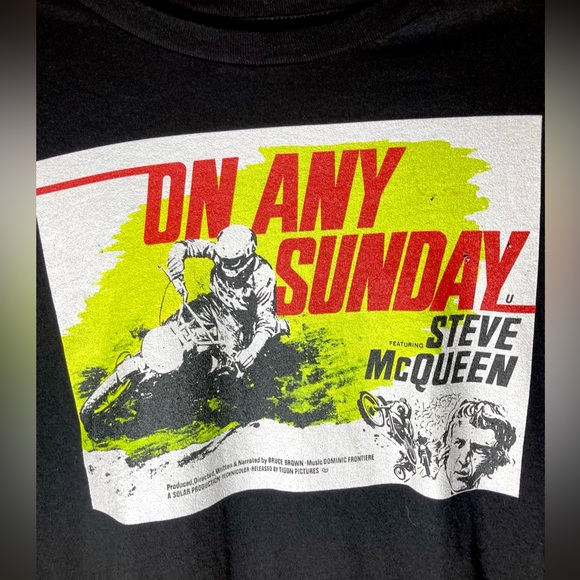 On Any Sunday Steve McQueen Graphic Movie T-shirt Size M - Picture 2 of 6